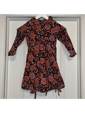 HANNA ANDERSSON girls corduroy autumn floral dress. Size 110 (5)